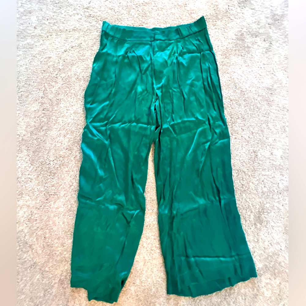 Silky Free People Wide Leg Pants